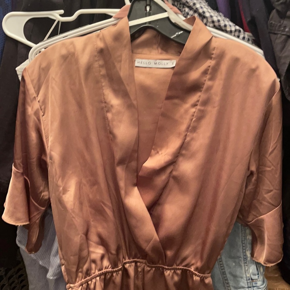 Hello molly silk romper